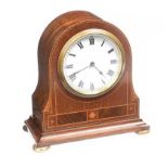 EDWARDIAN MAHOGANY MANTEL CLOCK