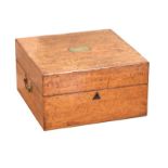 VICTORIAN OAK DEED BOX