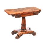 WILLIAM IV TURN OVER LEAF CARD TABLE