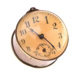 VICTORIAN BULL'S EYE BRASS HANGING CLOCK