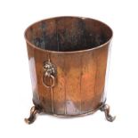 COPPER LOG BUCKET