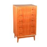 VINTAGE TEAK CHEST OF DRAWERS