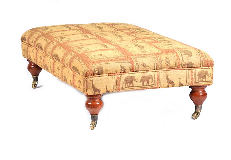 LARGE UPHOLSTERED STOOL - Image 5 of 5