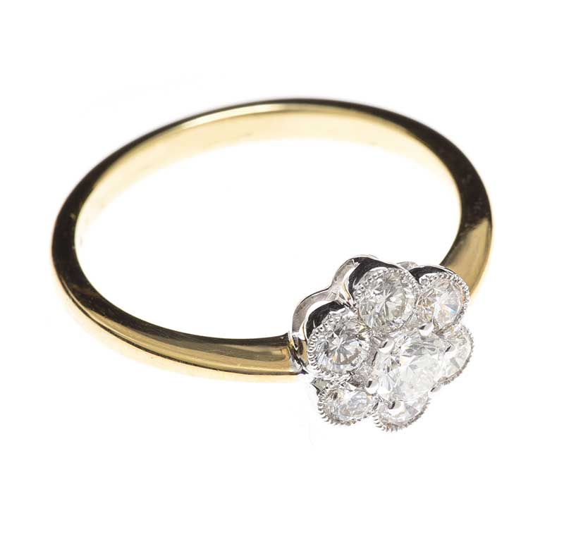 18CT GOLD DIAMOND RING - Image 2 of 3