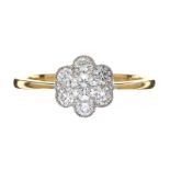 18CT GOLD DIAMOND RING