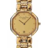 CHRISTIAN DIOR PLATED WRIST WATCH