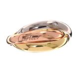 CARTIER 18CT GOLD DIAMOND TRILOGY RING