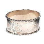 ENGRAVED STERLING SILVER NAPKIN RING