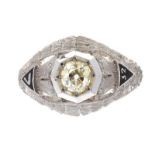 VINTAGE PLATINUM DIAMOND RING