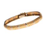 18CT GOLD TRI-COLOUR BRACELET