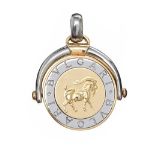 BULGARI 18CT GOLD AND WHITE GOLD PENDANT