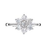 18CT WHITE GOLD DIAMOND RING