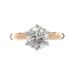 18CT GOLD DIAMOND SOLITAIRE RING