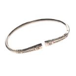 STERLING SILVER TORQUE BANGLE