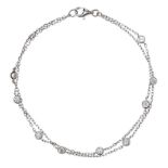 18CT WHITE GOLD DIAMOND BRACELET