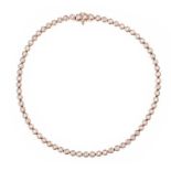 18CT ROSE GOLD DIAMOND BRACELET