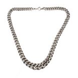 HEAVY SILVER GRADUATED CHAIN