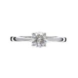 18CT WHITE GOLD DIAMOND RING