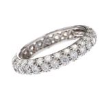 TIFFANY & CO. 18CT WHITE GOLD FULL ETERNITY RING