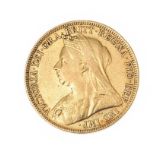 1896 FULL SOVEREIGN COIN