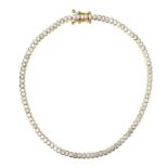 9CT GOLD DIAMOND TENNIS BRACELET