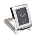 STAINLESS STEEL VERSACE ALARM CLOCK