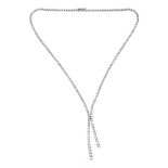 18CT WHITE GOLD DIAMOND NECKLACE