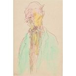 Daniel O'Neill - THE GREEN JACKET - Pen & Ink Drawing with Watercolour Wash - 6 x 4 inches - Signed