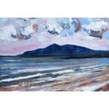 James McCann - EVENING THE MOURNES - Oil on Board - 13 x 18 inches - Signed
