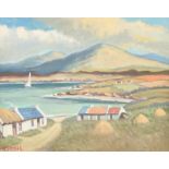 J.J. O'Neil - IRISH COTTAGES - Oil on Canvas - 16 x 20 inches - Signed