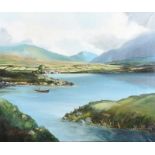 J. J. O'Neill - OUT FISHING, DONEGAL - Oil on Canvas - 25 x 30 inches - Signed