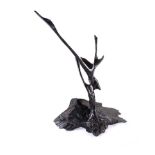 Irish School - UNTITLED - Carved Bog Oak Sculpture - 25 x 16 inches - Unsigned