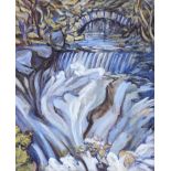 Grace Henry, RUA - THE WATERFALL - Oil on Canvas - 24 x 20 inches - Signed
