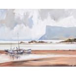 J.P. Rooney - SILVER DAY, FAIR HEAD, COUNTY ANTRIM - Oil on Canvas - 12 x 16 inches - Signed
