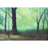 Jack Caprani - THE PEACEFUL WOOD - Acrylic on Board - 8 x 11 inches - Signed