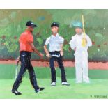 D. Herman - RORY & TIGER - Oil on Board - 20 x 24 inches - Signed