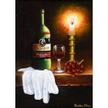 Quinton O'Hara - STILL LIFE, DON DARIAS - Oil on Canvas - 16 x 12 inches - Signed