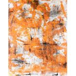 Ken Giles - ORANGE FIELD - Acrylic on Canvas - 47 x 37 inches - Signed