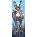 Julie Nesbitt - HECTOR - Oil on Canvas - 60 x 20 inches - Signed in Monogram