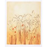 Lola Stafford - SUMMER WHEAT - Limited Editoin Coloured Lithograph (7/100) - 11.5 x 9 inches -