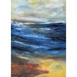 David Campbell - GALWAY BAY - Oil on Canvas - 5 x 6.5 inches - Signed