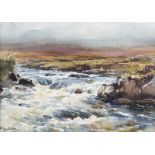 Wycliffe Egginton, RI RCA - ON THE TUMMEL - Watercolour Drawing - 10 x 14 inches - Signed