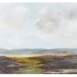 Helen Harper - HEATHER ON THE BOG - Oil on Board - 15 x 17 inches - Signed