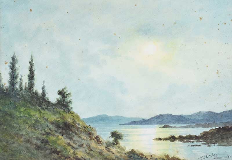 Douglas Alexander, RHA - KILLRAN BAY, CONNEMARA - Watercolour Drawing - 10 x 14 inches - Signed