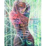Simon Bradley - MEDEINA II - Acrylic on Canvas - 30 x 24 inches - Signed