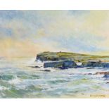 Roland A.D. Inman - DOWNPATRICK HEAD, COUNTY MAYO - Oil on Canvas - 16 x 20 inches - Signed