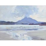 Anne Primrose Jury, HRUA - MUCKISH FROM DOWNINGS BAY, DONEGAL - Oil on Canvas on Board - 12 x 15