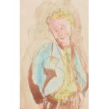 Daniel O'Neill - PORTRAIT OF A BOY - Pen & Ink Drawing with Watercolour Wash - 6 x 4 inches -