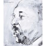 Con Campbell - MARTIN LUTHER KING - Acrylic on Board - 8 x 6.5 inches - Signed