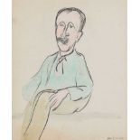 Arthur Armstrong - STUDY OF GERARD DILLON - Watercolour Drawing - 9 x 8 inches - Signed